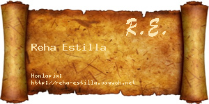 Reha Estilla névjegykártya